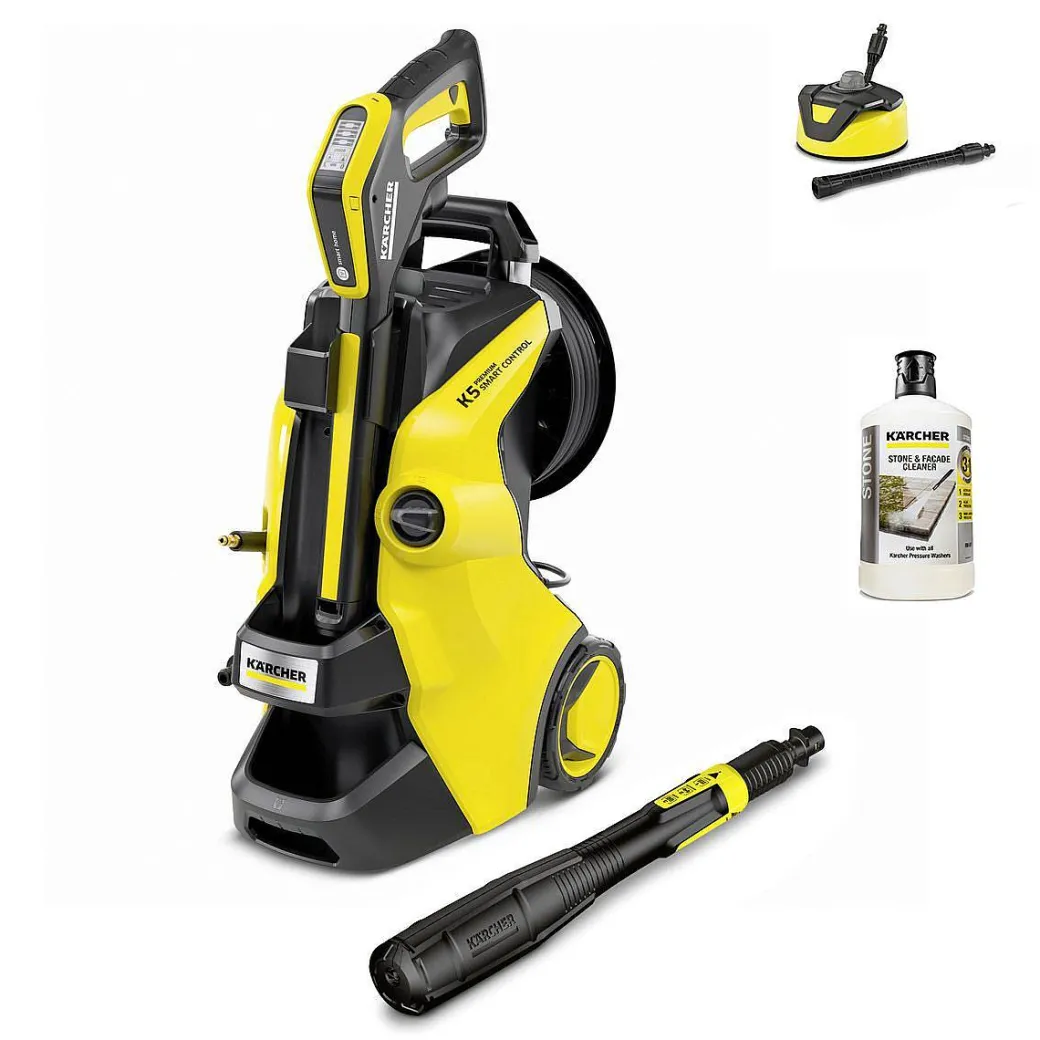 Karcher Hogedrukreiniger K5 Premium Smart Control Home - 2100W - 145 Bar - 500 L/H - Met Terrasreiniger|Brico Discount