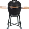Brico Keramische Barbecue-Keramisch Barbecue Alleskunner 18 Inch Zwart + Trolley