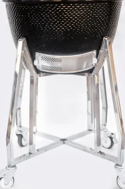 Brico Keramische Barbecue-Keramisch Barbecue Alleskunner 18 Inch Zwart + Trolley