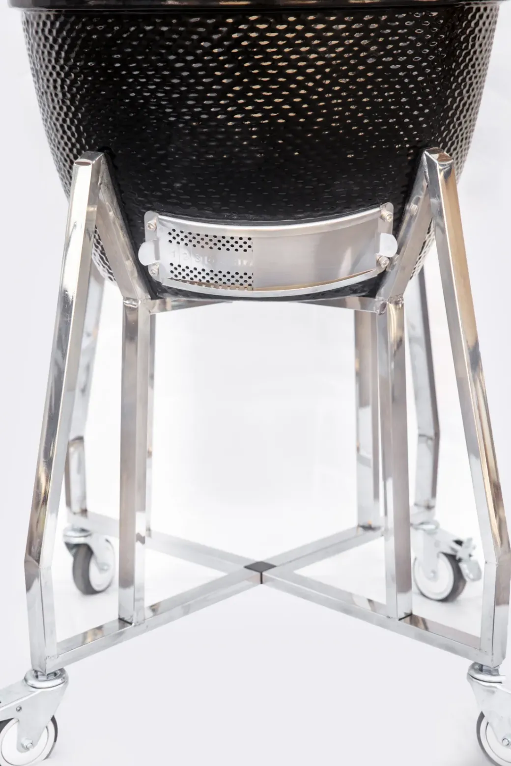 Brico Keramische Barbecue-Keramisch Barbecue Alleskunner 18 Inch Zwart + Trolley