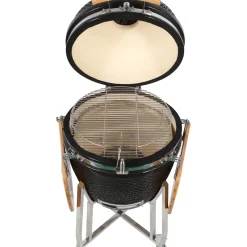 Brico Keramische Barbecue-Keramisch Barbecue Big Kamado 24 Inch Zwart