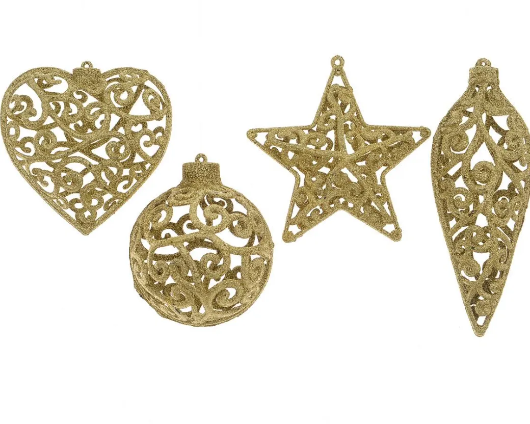 Kersthanger Kunstof Of Goud Glitter 1Stk|Brico Best