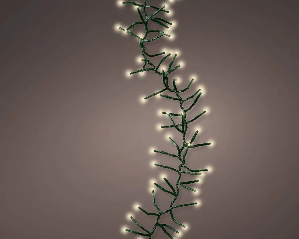 Kerstverlichting (Lumineo) Cluster 936 Led Lampjes Warm Wit 12M|Brico Hot