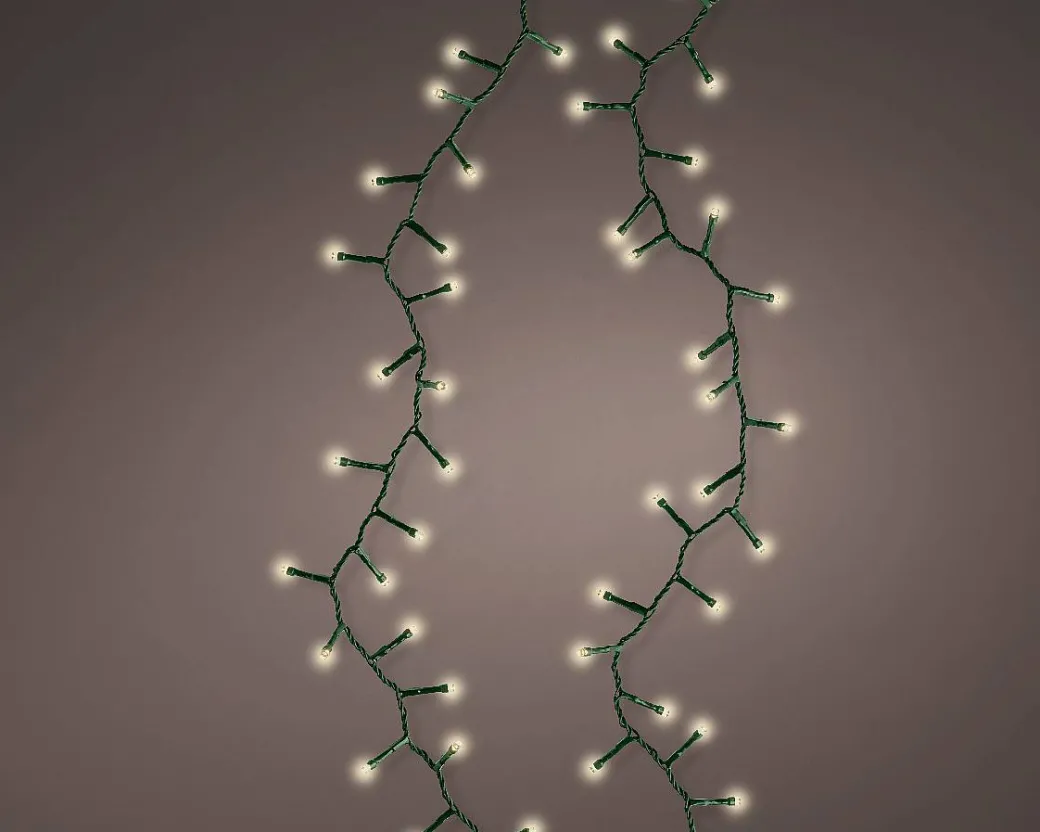 Kerstverlichting (Lumineo) Compact 600 Led Lampjes Warm Wit 15M|Brico Discount