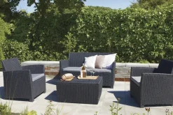 Brico Loungesets-Keter Balkon Loungeset Mia + Opbergbox 4-Delig