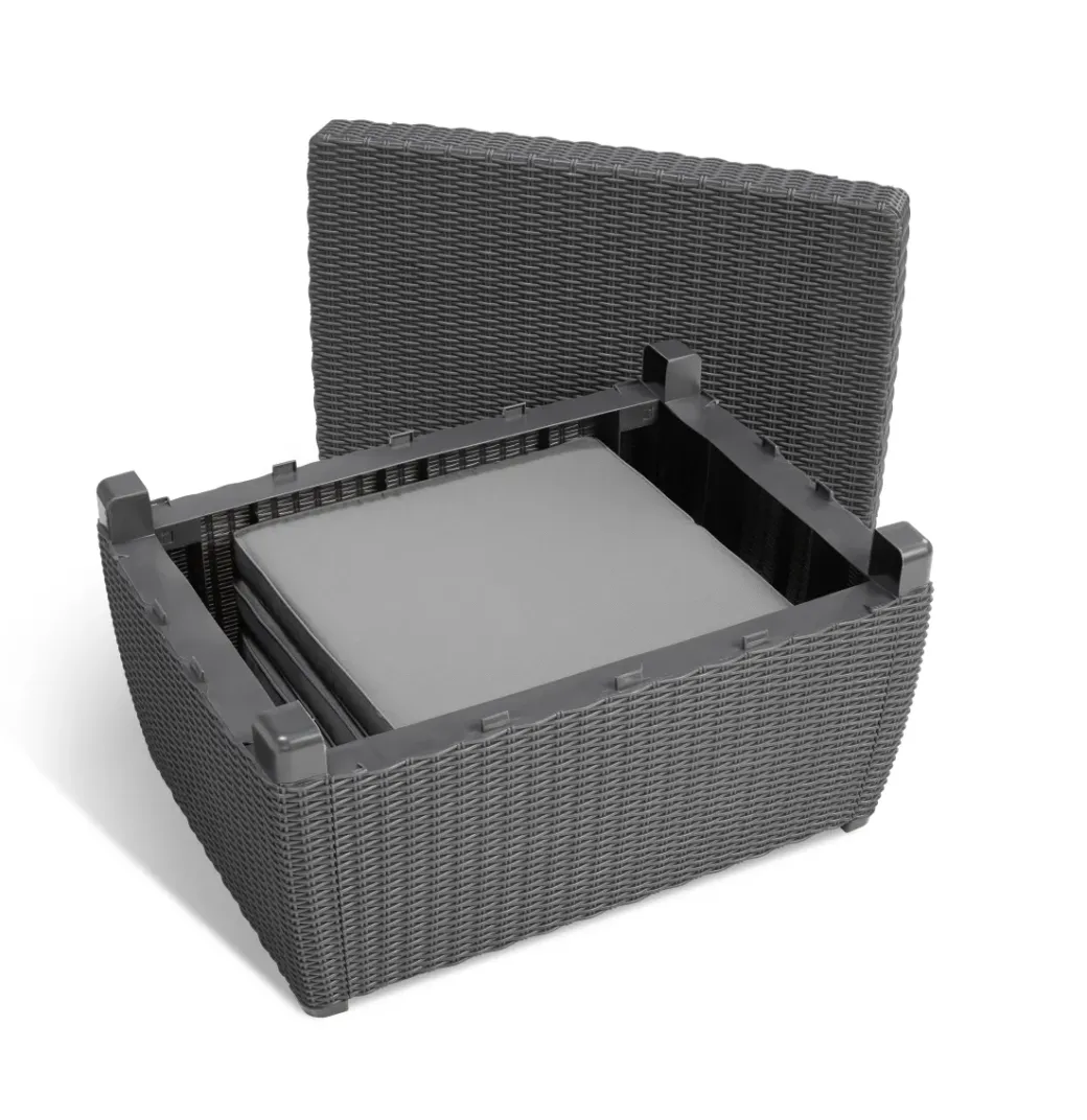 Brico Loungesets-Keter Balkon Loungeset Mia + Opbergbox 4-Delig