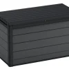 Brico Opbergboxen Tuin-Keter Cortina Opbergbox - 757L - 151.7X72.5X90 Cm - Grijs