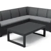 Brico Loungesets-Keter Hoekbank Loungeset Rosalie + Tuintafel Lyon