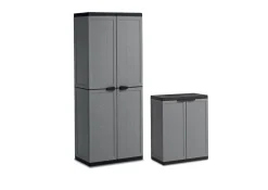 Keter Hoge Kast Jolly Grijs|Brico Discount