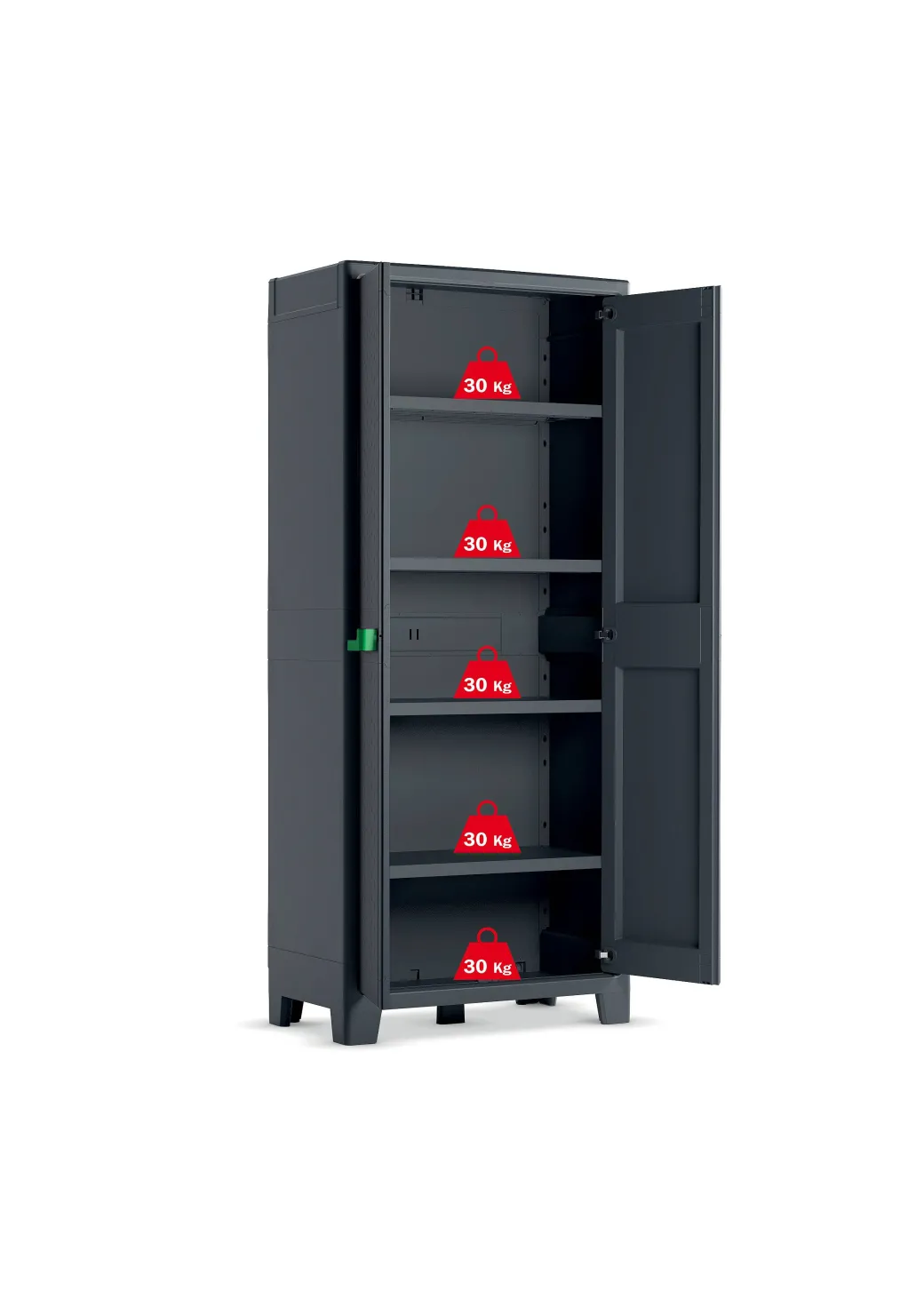 Keter Hoge Kast Moby Antraciet|Brico Online