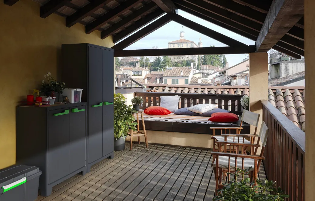 Keter Hoge Kast Moby Antraciet|Brico Online