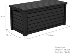 Brico Opbergboxen Tuin-Keter Kussenbox Northwood Kunststof 630L