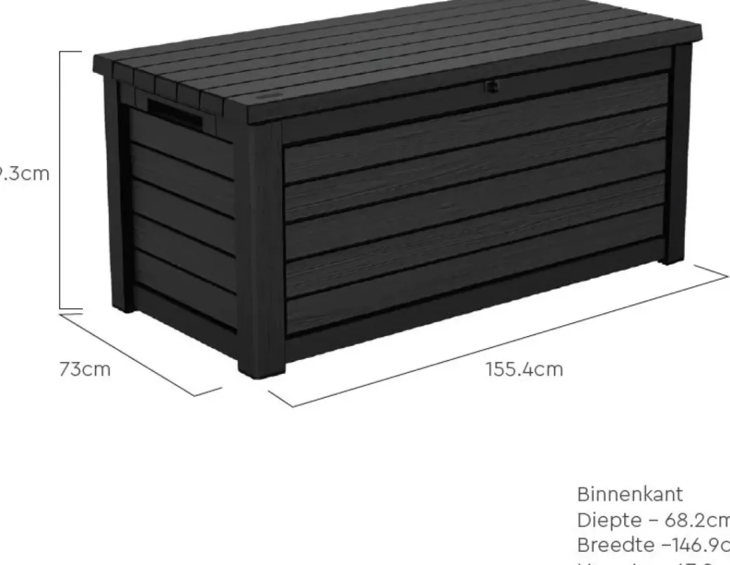 Brico Opbergboxen Tuin-Keter Kussenbox Northwood Kunststof 630L
