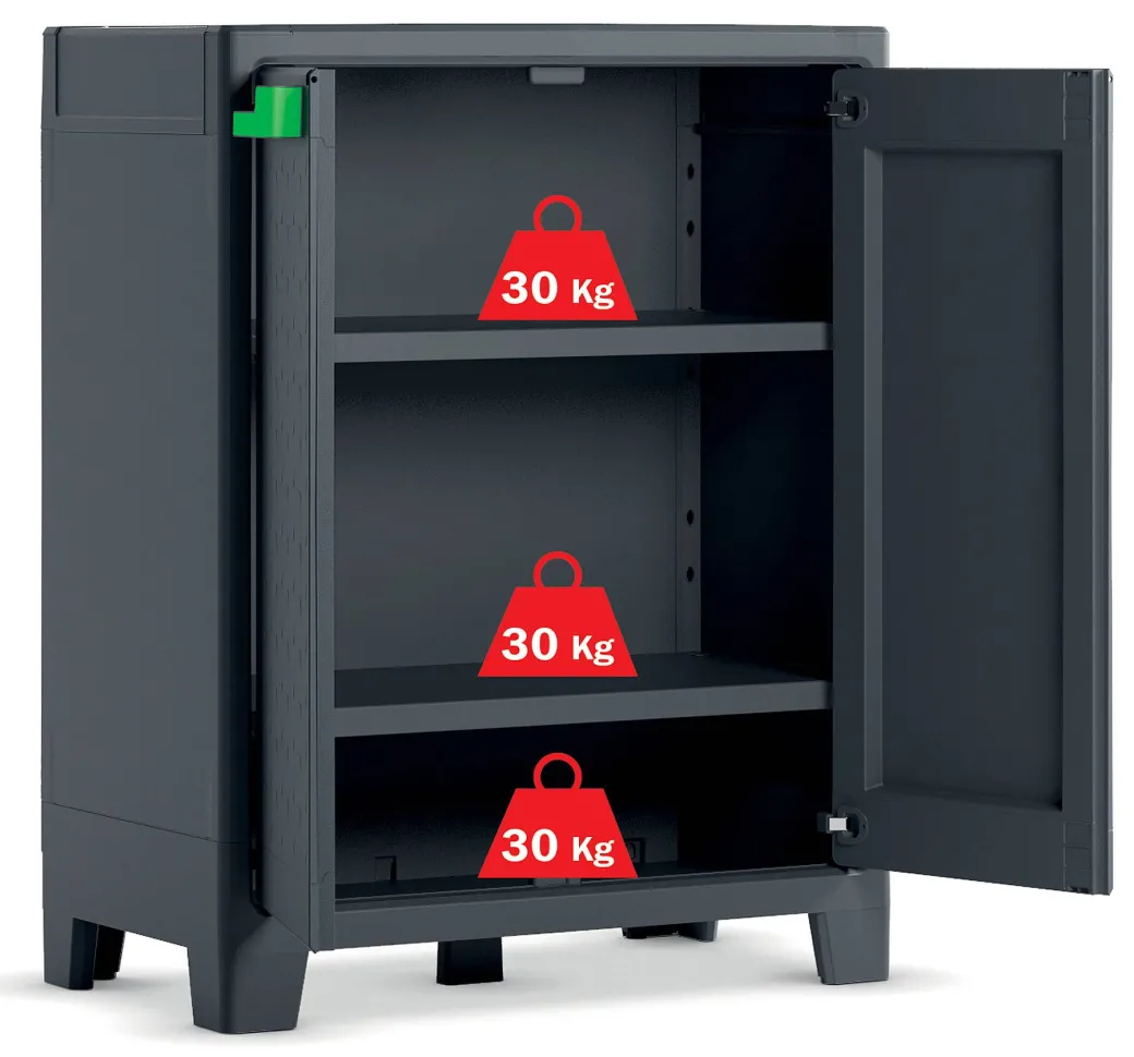 Keter Lage Kast Moby Antraciet|Brico New