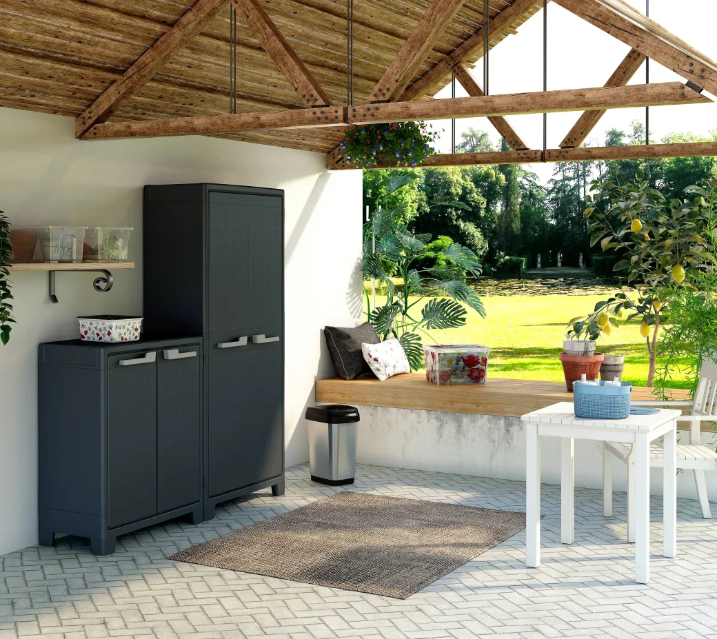 Keter Lage Kast Moby Antraciet|Brico New