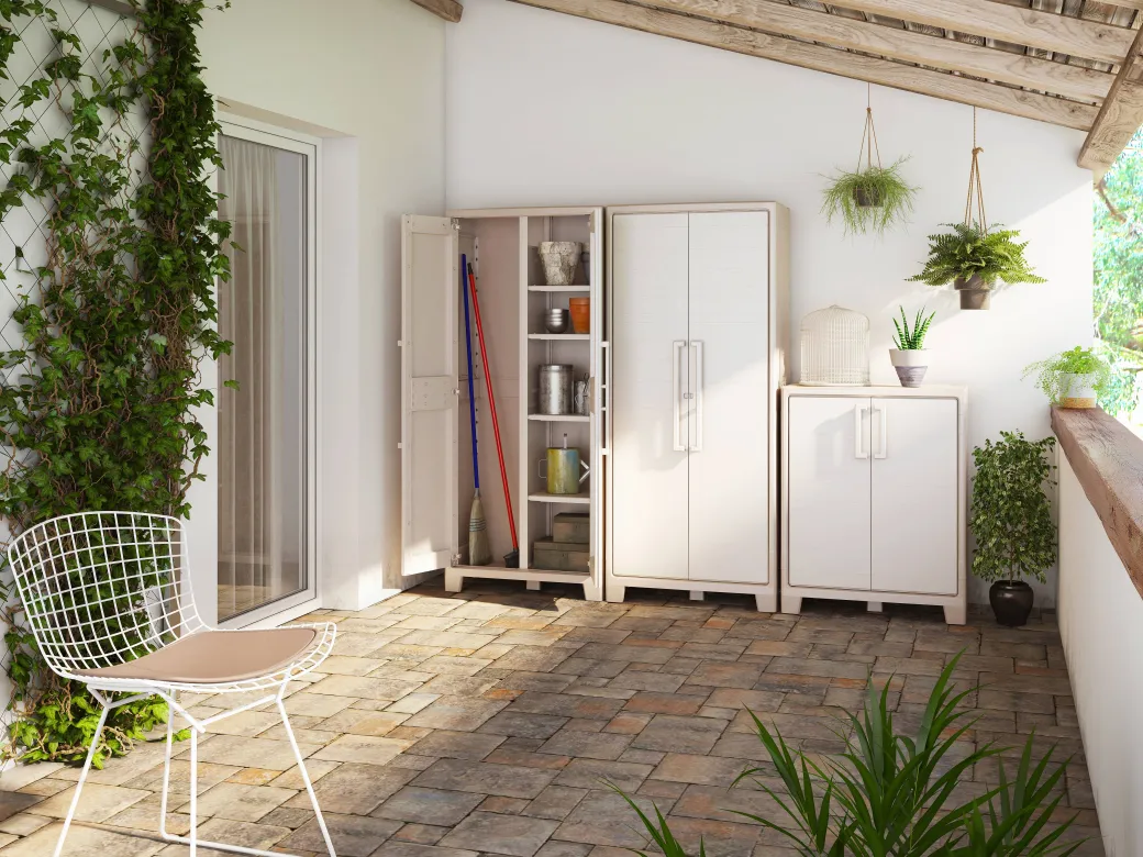 Keter Multispace Kast Guilliver 80X182Cm Zand/Beige|Brico Clearance
