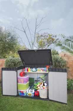 Brico Opbergboxen Tuin-Keter Opbergkast Elite Store Antraciet 123,5X82Cm