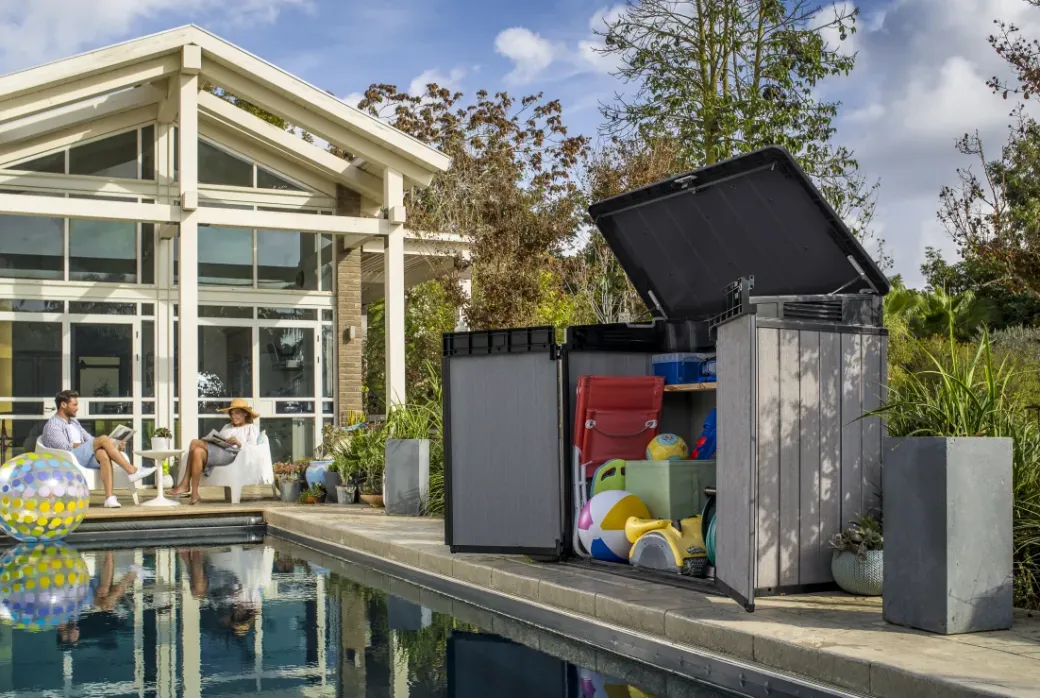 Brico Opbergboxen Tuin-Keter Opbergkast Elite Store Antraciet 123,5X82Cm