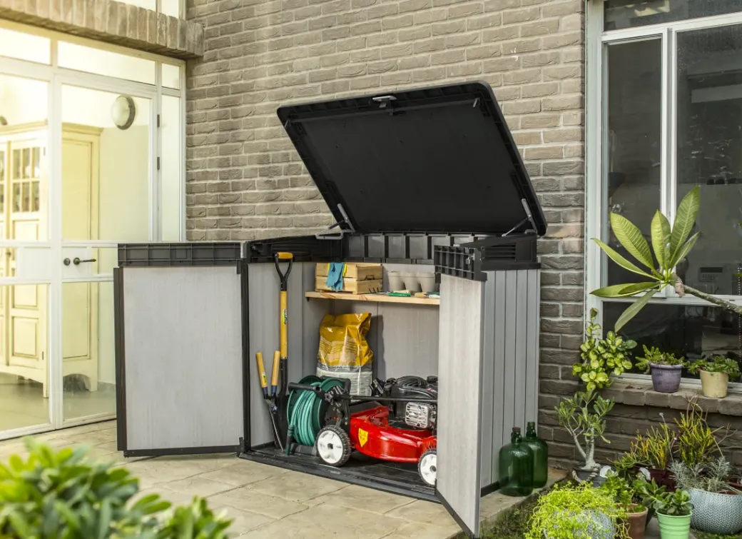 Brico Opbergboxen Tuin-Keter Opbergkast Elite Store Antraciet 123,5X82Cm