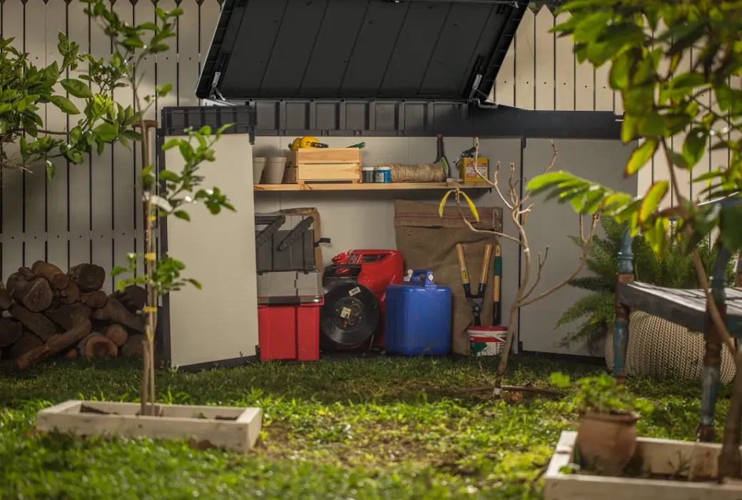 Brico Opbergboxen Tuin-Keter Opbergkast Elite Store Antraciet 123,5X82Cm
