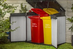 Brico Opbergboxen Tuin-Keter Opbergkast Elite Store Antraciet 123,5X82Cm