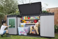 Brico Opbergboxen Tuin-Keter Opbergkast Elite-Store Pro Grijs 123,5X141X82Cm