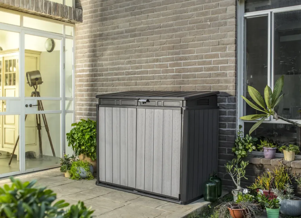 Brico Opbergboxen Tuin-Keter Opbergkast Elite-Store Pro Grijs 123,5X141X82Cm