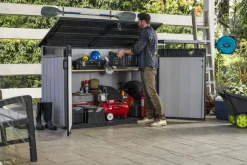 Brico Opbergboxen Tuin-Keter Opbergkast Grande Store Grijs 190X110Cm