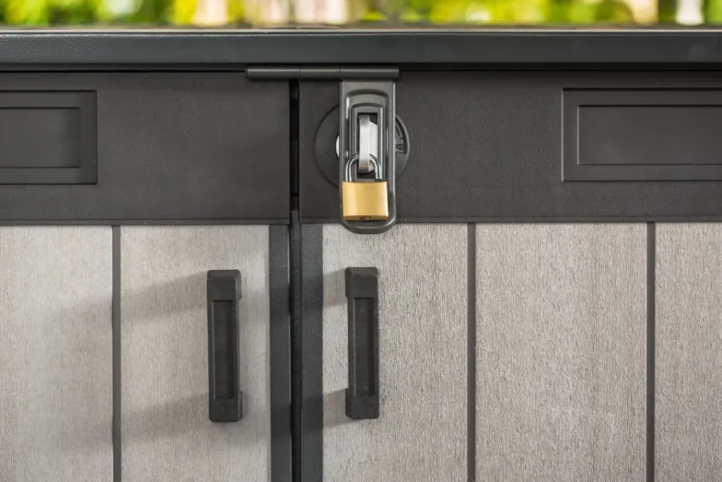Brico Opbergboxen Tuin-Keter Opbergkast Grande Store Grijs 190X110Cm