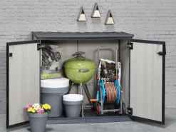 Brico Opbergboxen Tuin-Keter Opbergkast Patio Store Grijs 139,5X120Cm