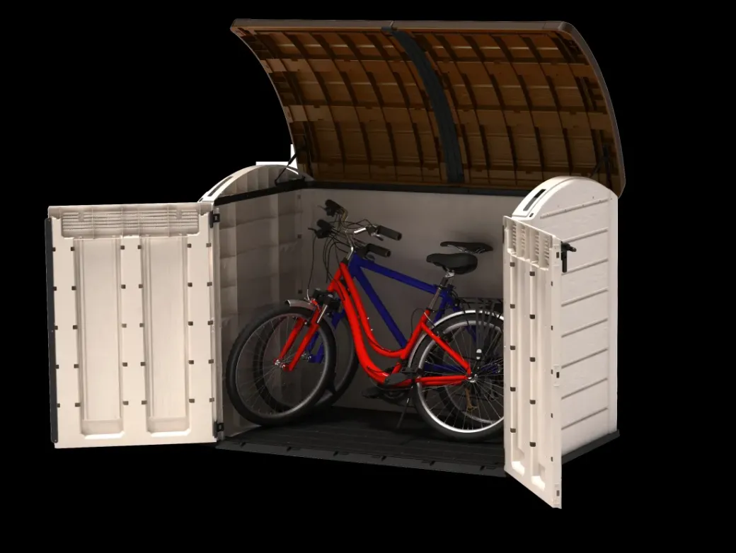 Brico Opbergboxen Tuin-Keter Opbergkast Store It Out Ultra Beige/Bruin 177X113Cm