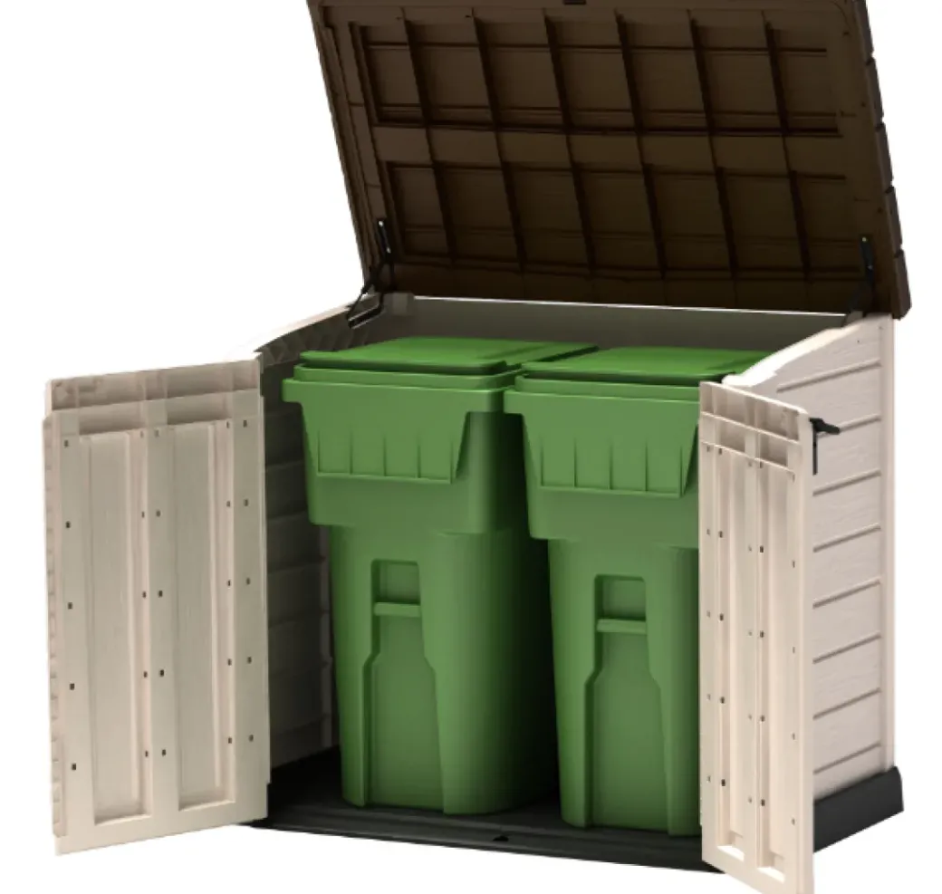 Brico Opbergboxen Tuin-Keter Opbergkast Store It Out Max Beige/Bruin 146X125Cm