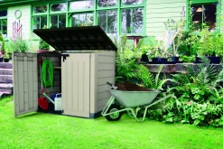 Brico Opbergboxen Tuin-Keter Opbergkast Store It Out Max Beige/Bruin 146X125Cm