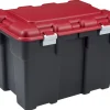 Keter Opbergkoffer Explorer 185L Zwart/Rood|Brico Best