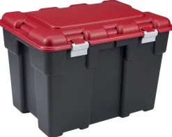 Keter Opbergkoffer Explorer 185L Zwart/Rood|Brico Best