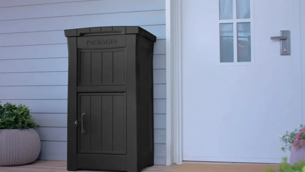 Brico Opbergboxen Tuin-Keter Parcelbox Zwart 53X62Cm