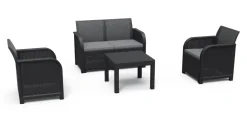 Brico Loungesets-Keter Rosalie Lounge Set Grafiet 113X74X65Cm