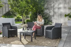 Brico Loungesets-Keter Rosalie Lounge Set Grafiet 113X74X65Cm