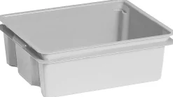 Keter Stapelbare Opbergbox Crownest Pvc Lichtgrijs 17L|Brico