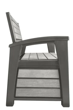 Brico Tuinbanken-Keter Tuinbank Hudson Opberg Grijs 260L