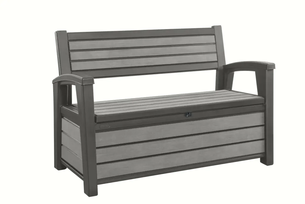Brico Tuinbanken-Keter Tuinbank Hudson Opberg Grijs 260L