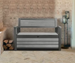 Brico Tuinbanken-Keter Tuinbank Hudson Opberg Grijs 260L