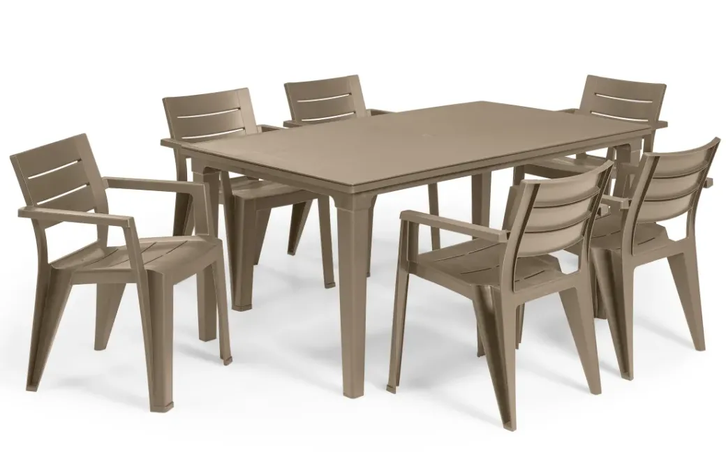 Brico Tuinstoelen-Keter Tuinstoel Julie Cappuccino 61,5X58,5X79Cm