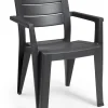 Brico Tuinstoelen-Keter Tuinstoel Julie Grafiet 61,5X58,5X79Cm