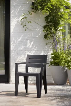Brico Tuinstoelen-Keter Tuinstoel Julie Grafiet 61,5X58,5X79Cm