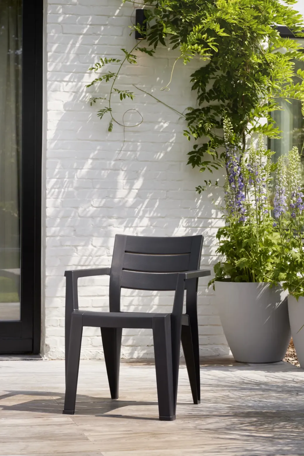 Brico Tuinstoelen-Keter Tuinstoel Julie Grafiet 61,5X58,5X79Cm