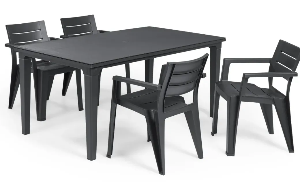 Brico Tuinstoelen-Keter Tuinstoel Julie Grafiet 61,5X58,5X79Cm