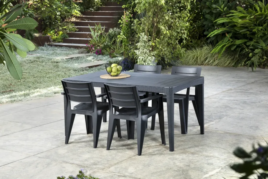 Brico Tuinstoelen-Keter Tuinstoel Julie Grafiet 61,5X58,5X79Cm