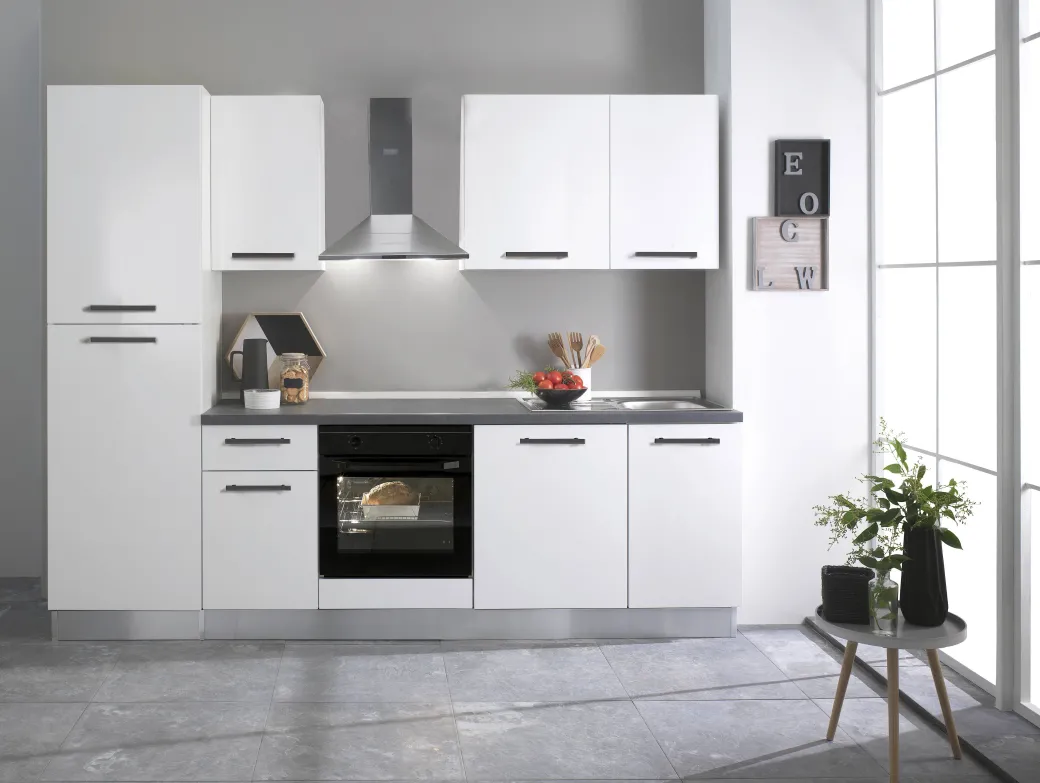 Keukenblok Giorgia 270Cm Mat Wit|Brico New