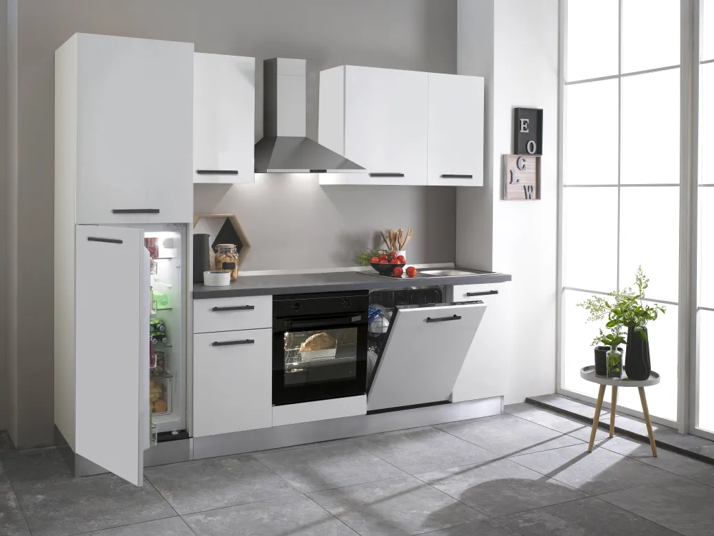 Keukenblok Giorgia 270Cm Mat Wit|Brico New